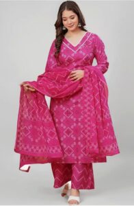 Sita clothing 2 Hand-printed floral Bandage kurti by Sita Clothing